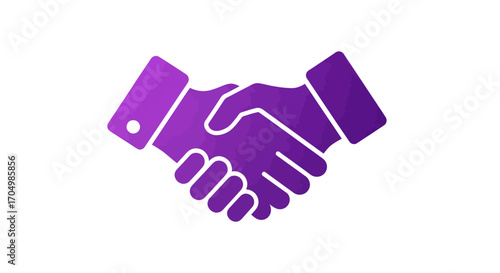 Handshake symbolizing business deal and partnership.