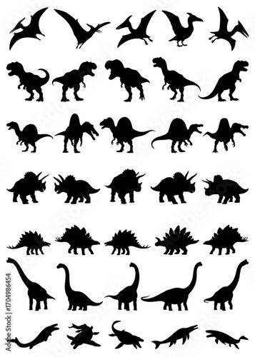 black silhouette of a dinosaur or ancient animal