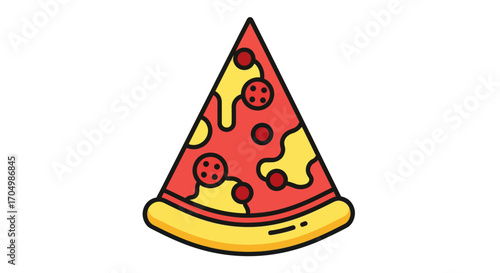 A mouthwatering slice of pizza with cheese and pepperoni toppings.