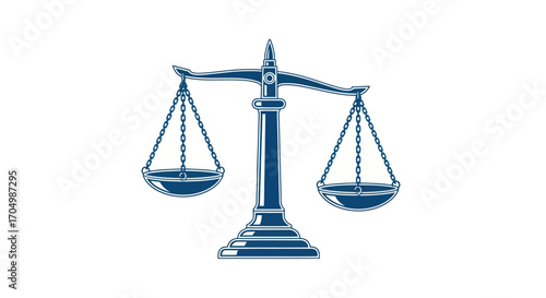 Balance Scale Symbol of Justice and Fairness.