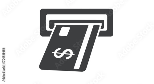 ATM Card Dispense Illustration.