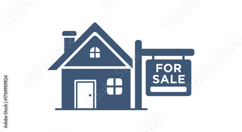 House For Sale Illustration.
