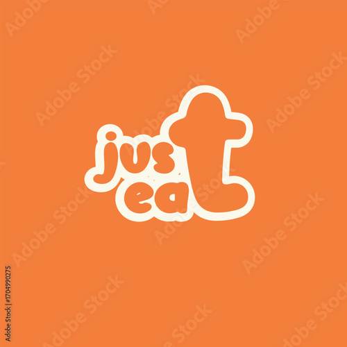 The “JUST EAT” logo features capital letters with a distinctive design, where a large “T” is placed in the center as the main visual element, representing the letter T from both words. 