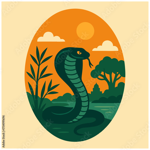 Cobra with Hood Raised