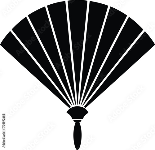 fan isolated on black
