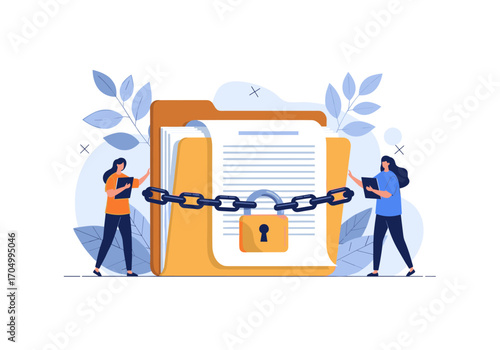 Protecting sensitive information with digital security measures and access control