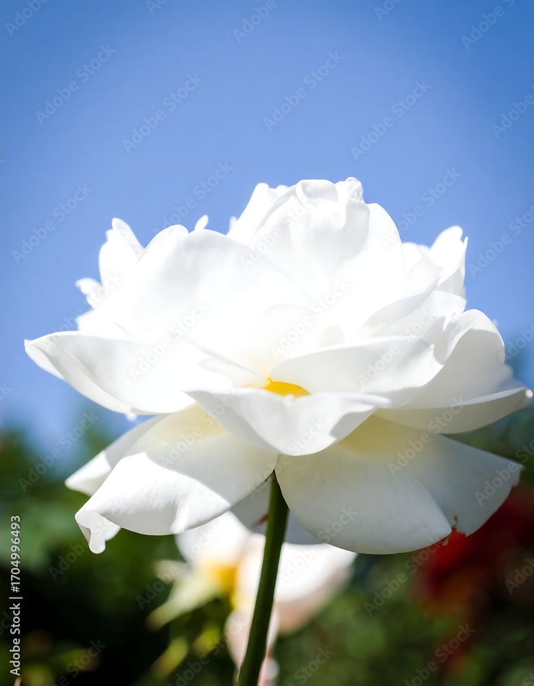 Obraz premium White rose garden summer bloom