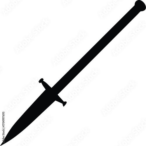 Silhouette of a spear weapon