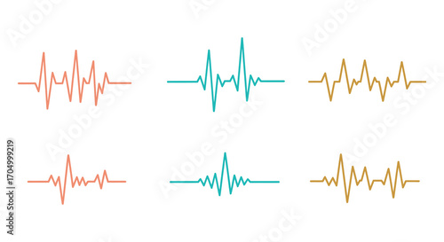 visual representation of sound waves in various colors