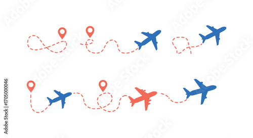 air travel routes connecting various destinations around the world