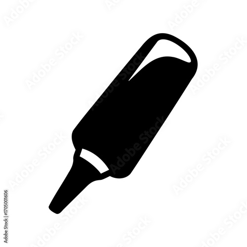 Black and White Image of a Glue Stick or Similar Adhesive Applicator