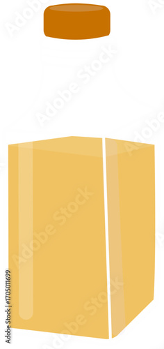 a bottle of oil illustration