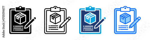 Record Keeping icon Multi Style Vector Illustration