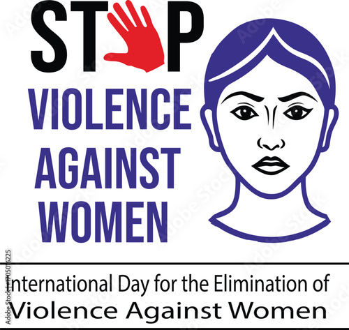 Stop Violence Against Women Vector