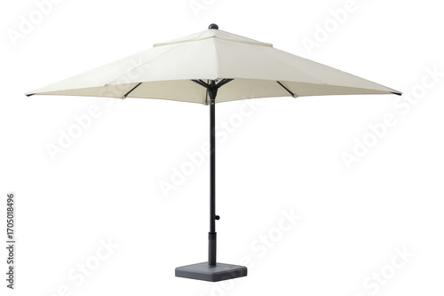 Square patio umbrella isolated on transparent background