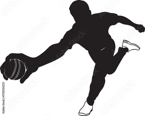 Dynamic Cricket Fielder Catching Ball Vector

One Cricket Player Silhouette Graphic Athletic Sportsman Diving Silhouette Single Cricket Fielder in Action Cricket Fielder Diving for Catch