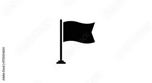 black and white flag
