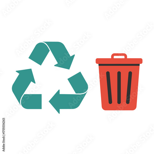 set of recycle icons