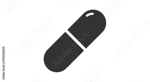 black pencil isolated on white