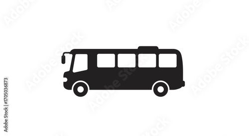 bus isolated on white background