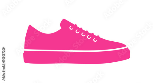 pink baby shoes isolated on white
