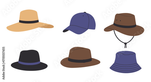 set of hats