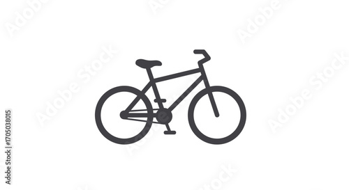 bicycle on a white background