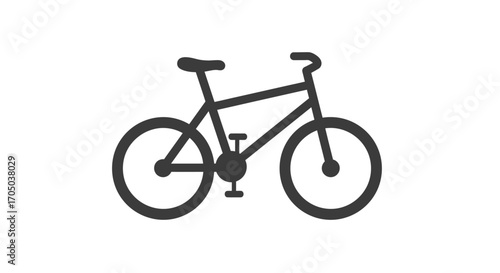 bicycle isolated on white background