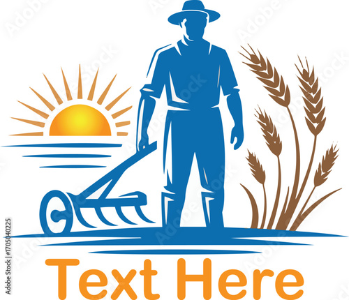farmer in wheat field