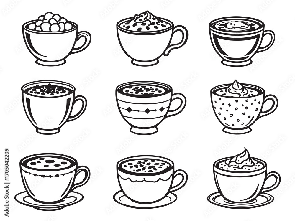 Fototapeta premium Hot Chocolate Sweet Comfort Winter Treat