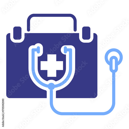 Medical Equipment flat blue icon