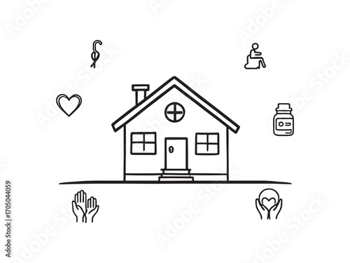 Nursing home providing care and comfort