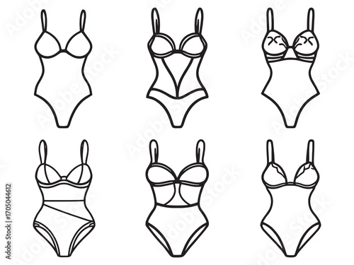 One-piece swimsuit stylish comfortable swimwear design
