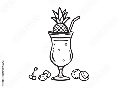Pina Colada Perfect Beach Party Drink