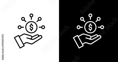 Revenue Stream Icon Set Multiple Style Collection