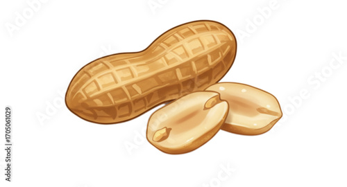 peanuts on white