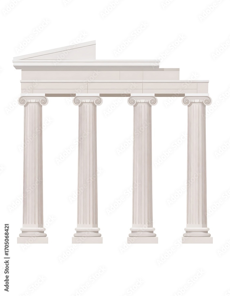 Obraz premium Classical temple facade