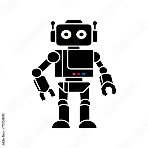 Ai in education pictogram concept intelligent learning technology future school vector illustration vector