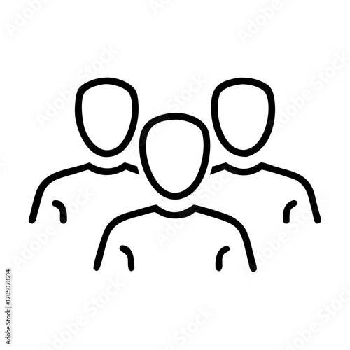Contacts group of people icon transparent background 