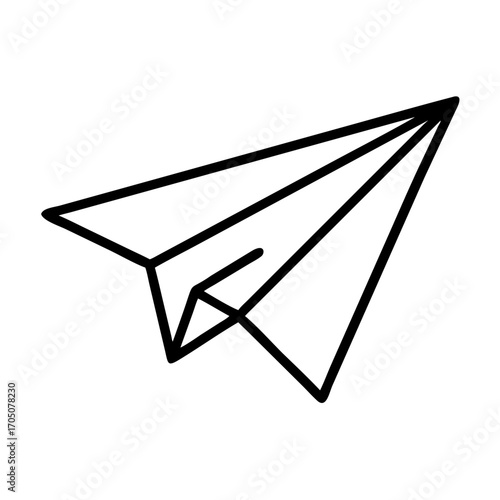 Contacts paper plane icon transparent background 
