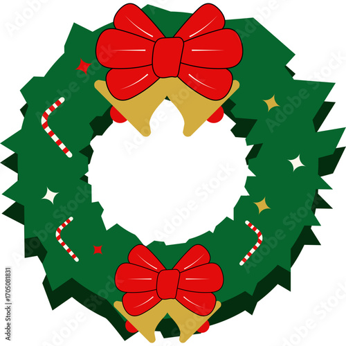 Christmas Green Wreath Decoration