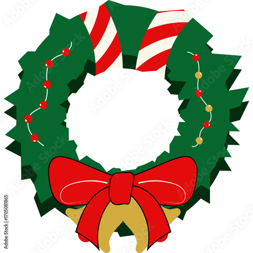 Christmas Green Wreath Decoration