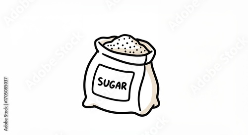 Sugar bag illustration