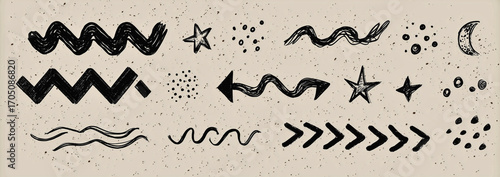 Hand-Drawn Doodle Decorative Elements Set