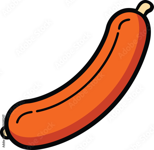 sausage vector clipart white background