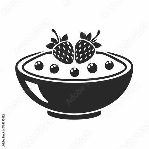 Delicious Berry Bowl A Healthy Treat with Strawberries and Blueberries