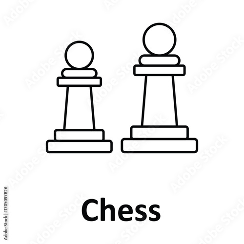 Chess Vector icon which can easily modify or edit