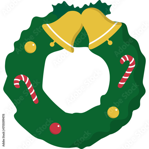 Christmas Green Wreath Decoration