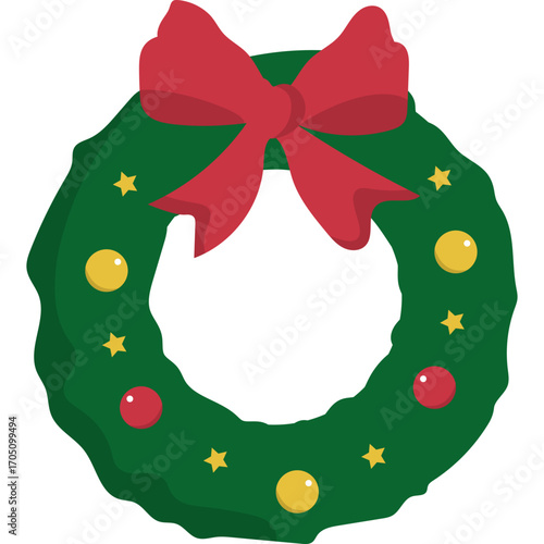 Christmas Green Wreath Decoration