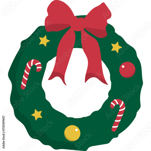 Christmas Green Wreath Decoration
